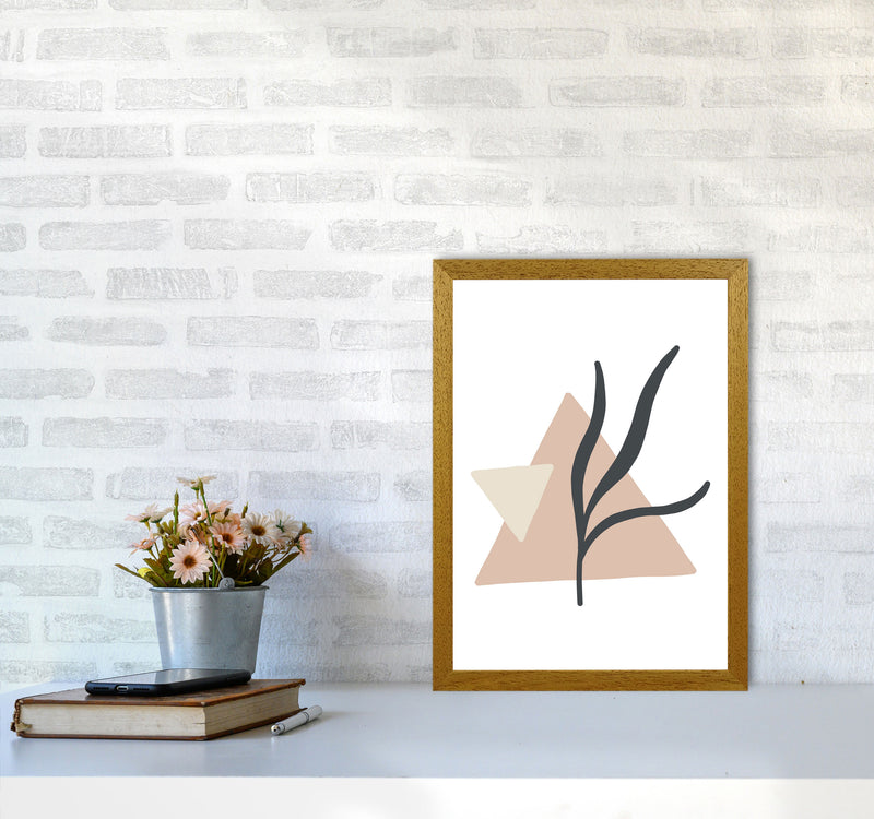 Inspired Pink Triangle Abstract Art Print by Pixy Paper A3 Print Only