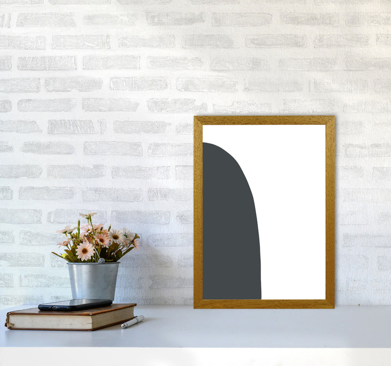 Inspired Off Black Half Stone Left Art Print by Pixy Paper A3 Print Only