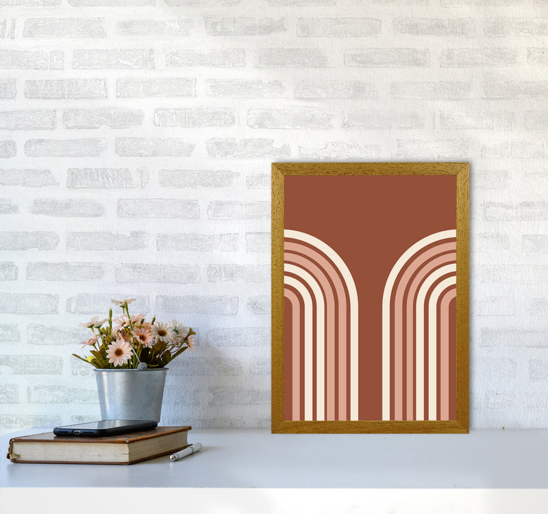 Autumn Double Rainbow abstract Art Print by Pixy Paper A3 Print Only