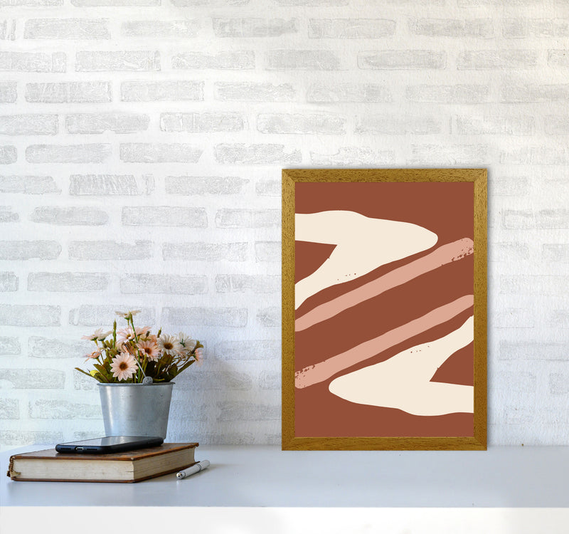 Autumn Hazel abstract Art Print by Pixy Paper A3 Print Only