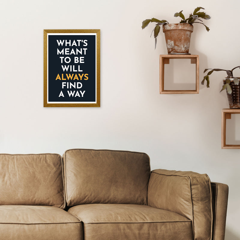 What's Meant To Be Art Print by Pixy Paper A3 Print Only