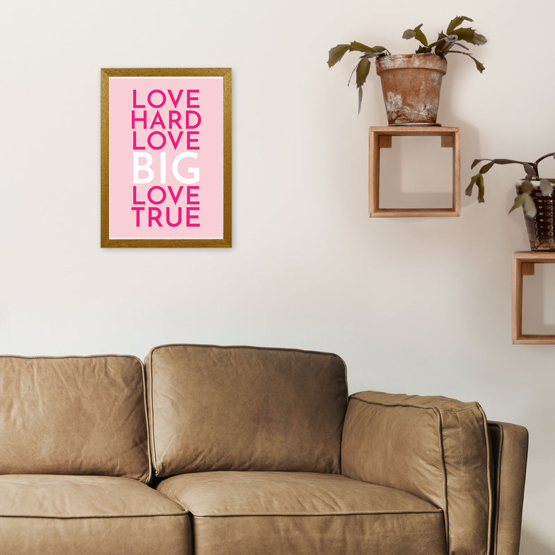 Love Hard Art Print by Pixy Paper A3 Print Only