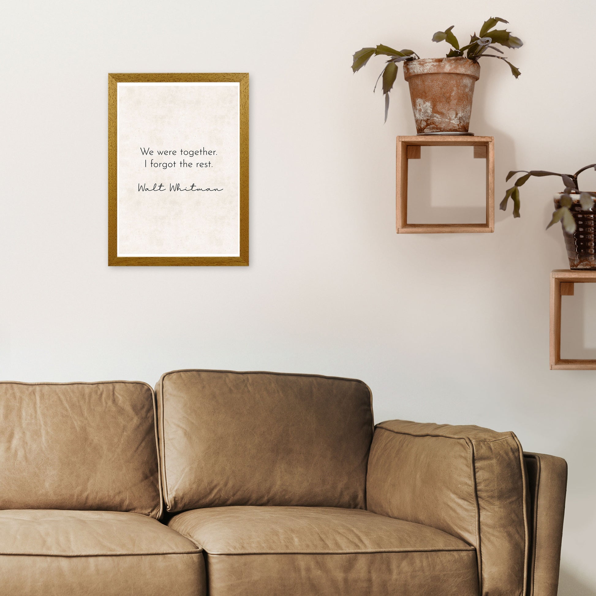 We Were Together - Walt Whitman Art Print by Pixy Paper A3 Print Only