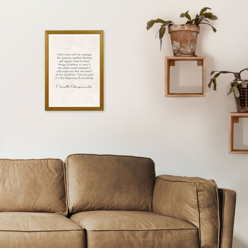I Fell In Love - Fitzgerald Art Print by Pixy Paper A3 Print Only