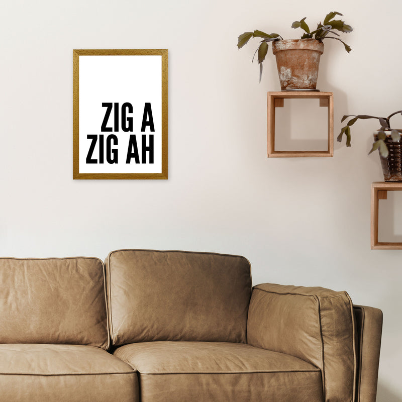Zig a Zig Ah big Art Print by Pixy Paper A3 Print Only