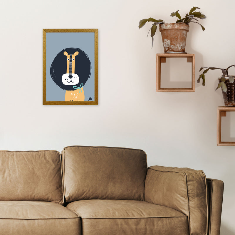 Lion Neutral kids Art Print by Pixy Paper A3 Print Only