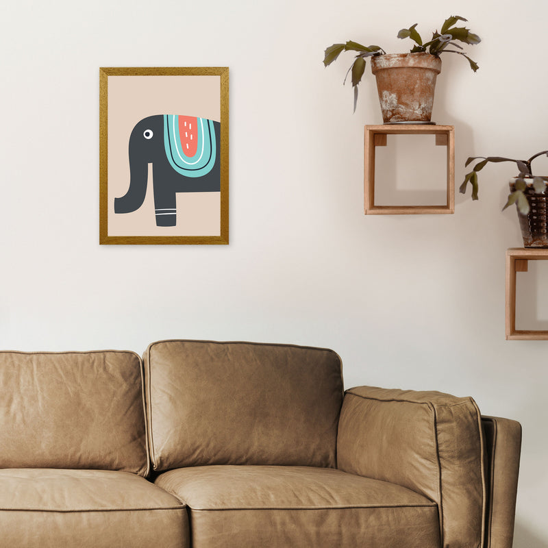 Elephant Neutral kids Art Print by Pixy Paper A3 Print Only