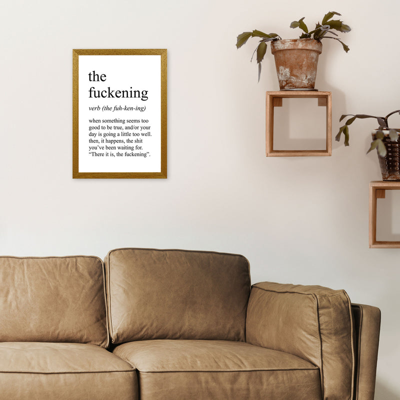 The Fuckening Definition Art Print by Pixy Paper A3 Print Only