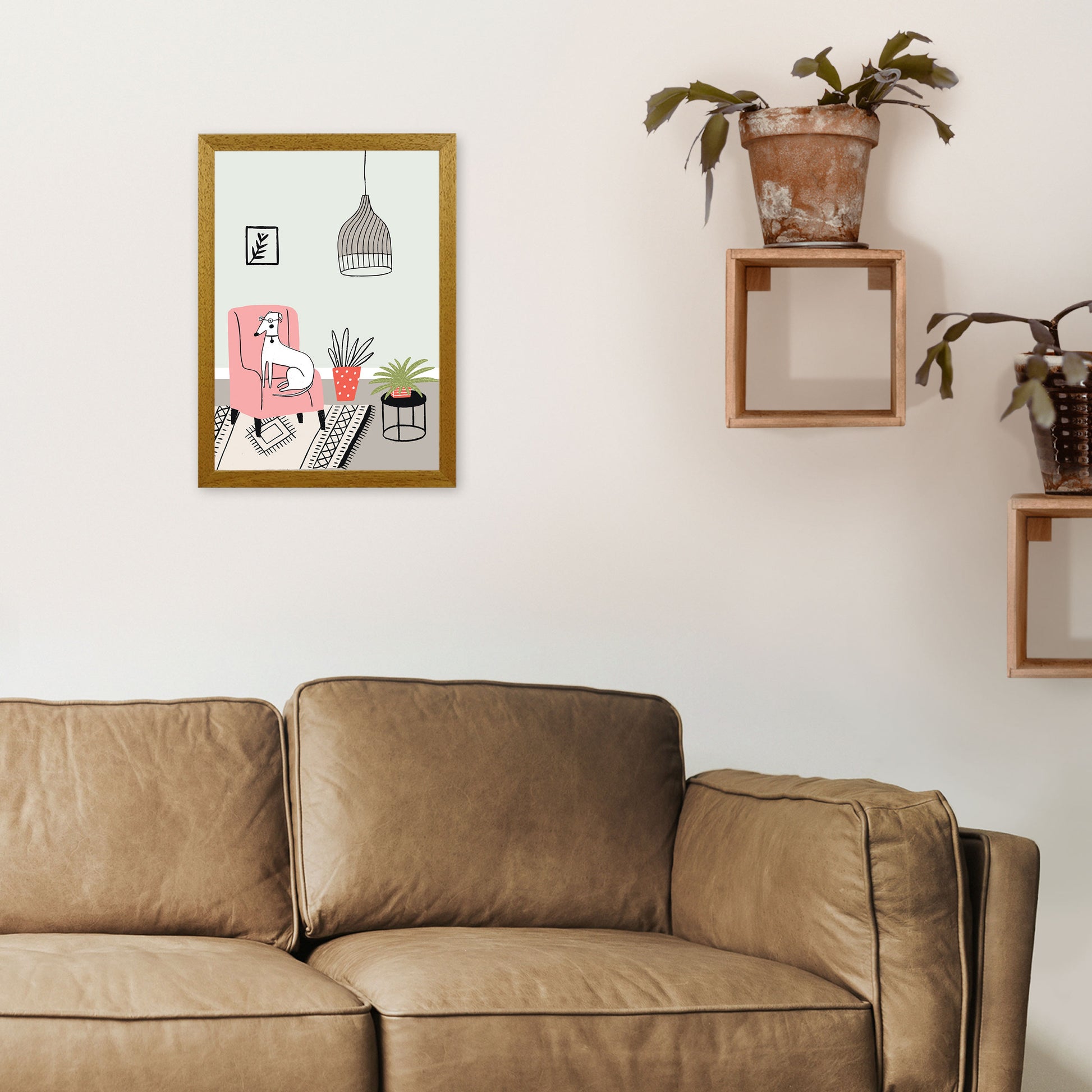Posh Dog Art Print by Pixy Paper A3 Print Only