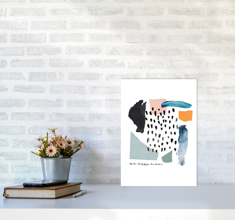 Abstract Shapes Artboard Modern Print A3 Black Frame