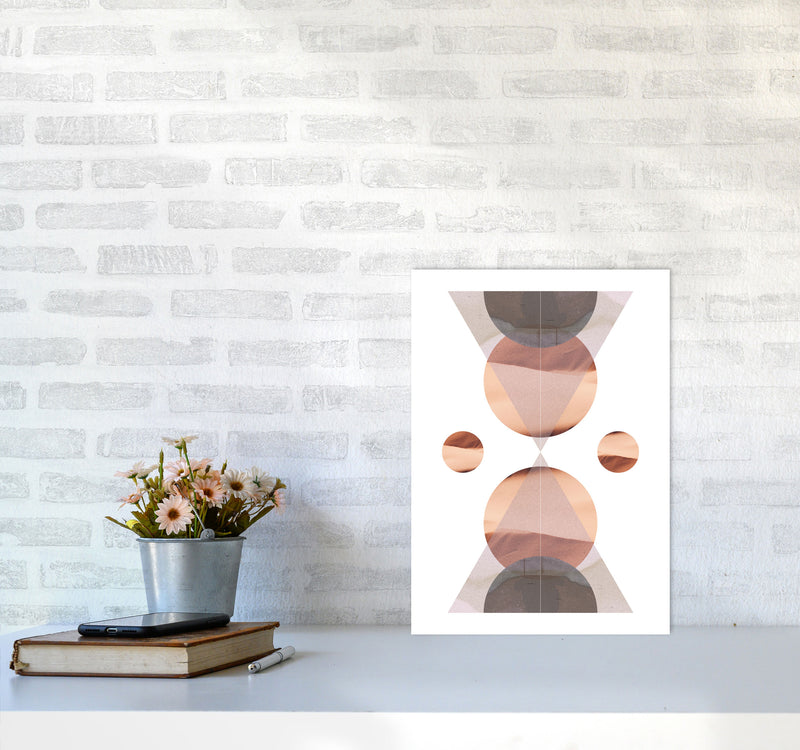Abstract Sandstorm 1 Modern Print A3 Black Frame