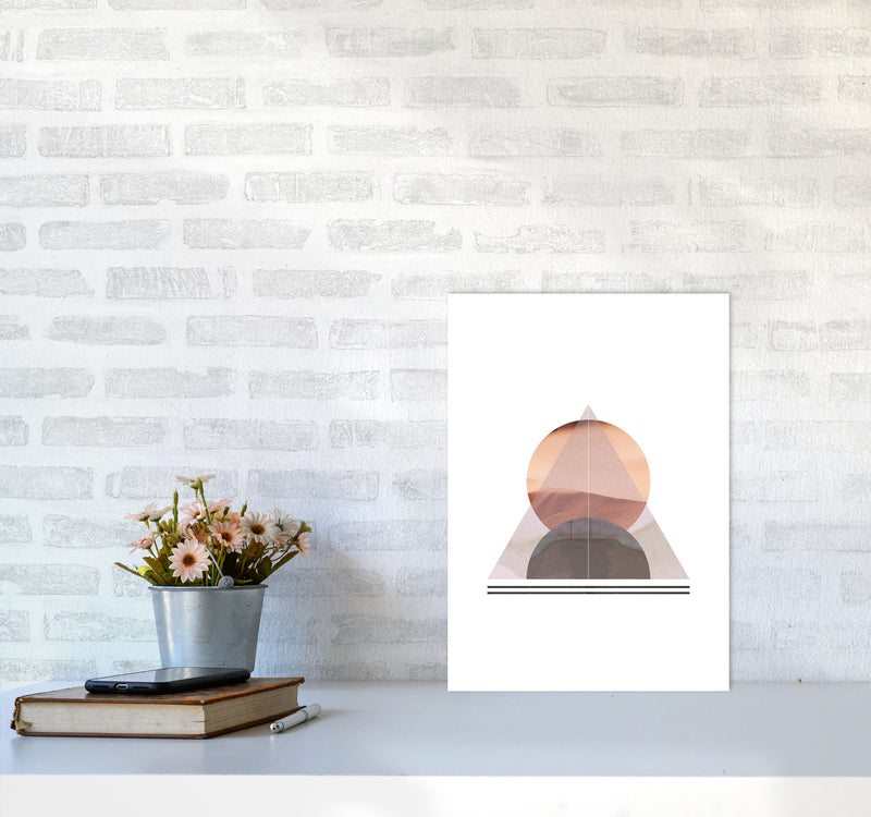 Abstract Sandstorm 2 Modern Print A3 Black Frame