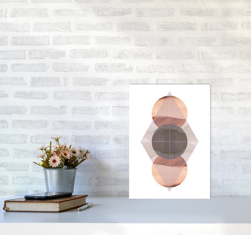 Abstract Sandstorm 3 Modern Print A3 Black Frame