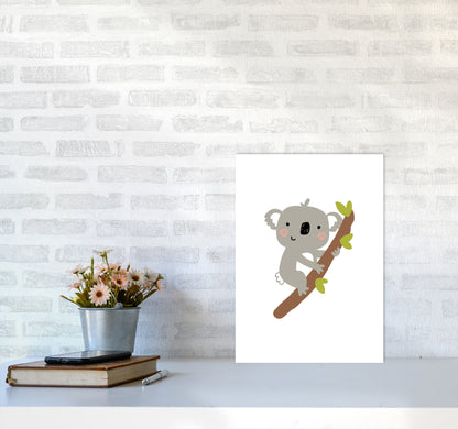 Children&#39;s Animals, Koala Modern Print A3 Black Frame