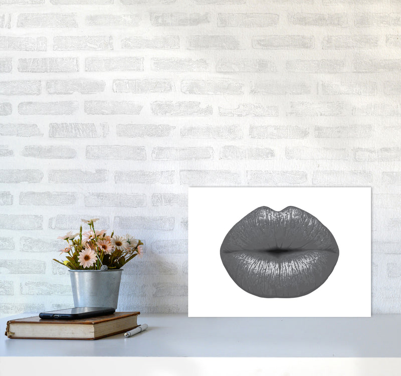 Lips Modern Print A3 Black Frame
