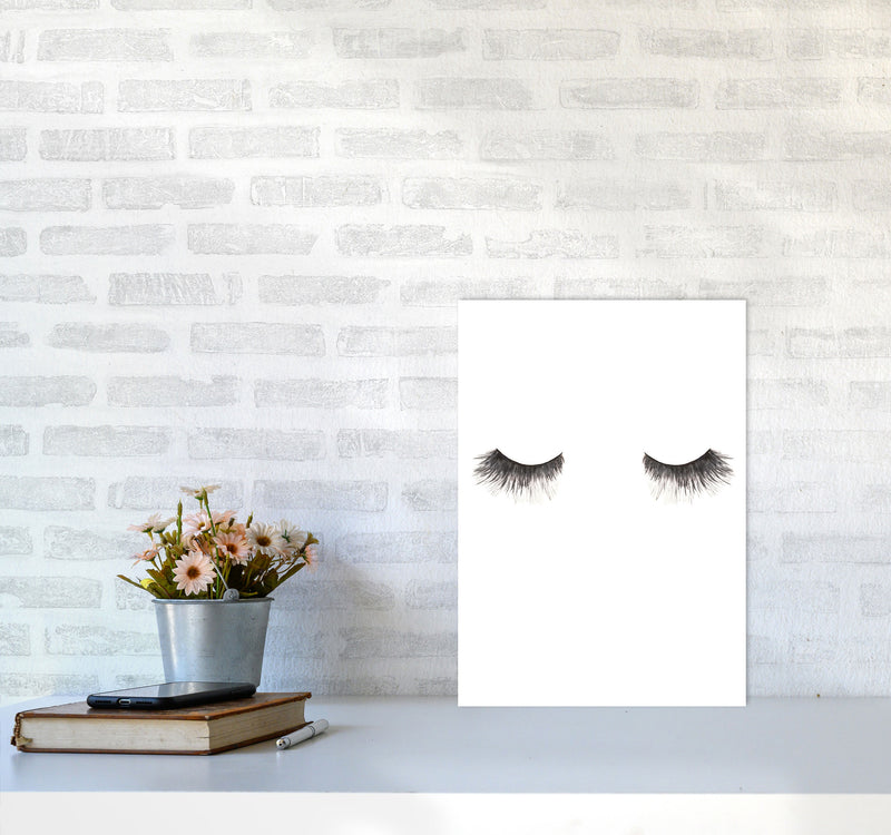 Eyelashes Modern Print A3 Black Frame