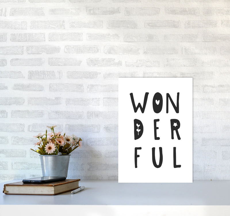 Wonderful Black Framed Nursey Wall Art Print A3 Black Frame