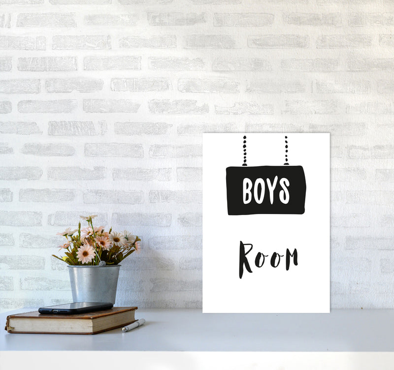 Boys Room Black Framed Nursey Wall Art Print A3 Black Frame