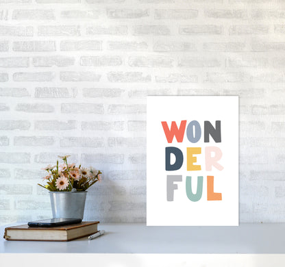 Wonderful Colour Framed Nursey Wall Art Print A3 Black Frame