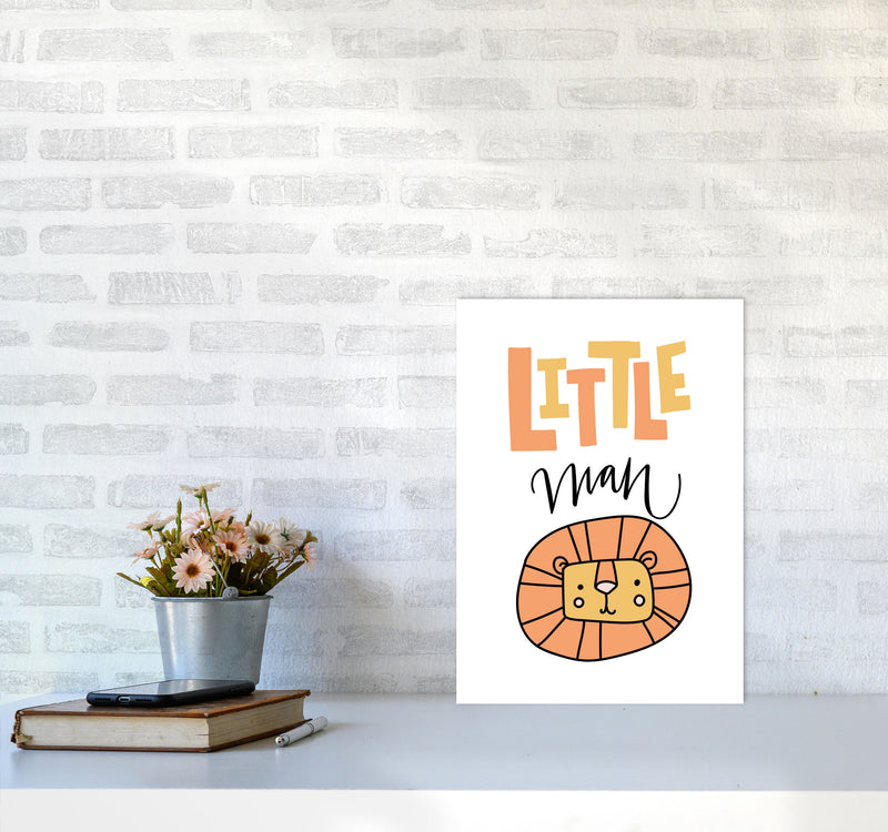 Little Lion Man Framed Nursey Wall Art Print A3 Black Frame