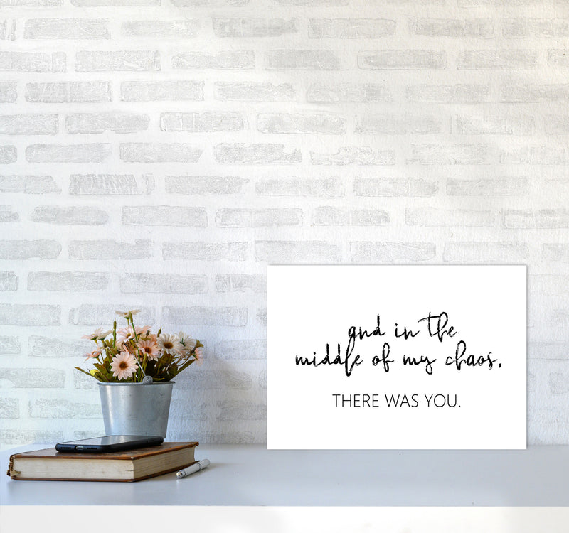 There Was You Modern Print A3 Black Frame