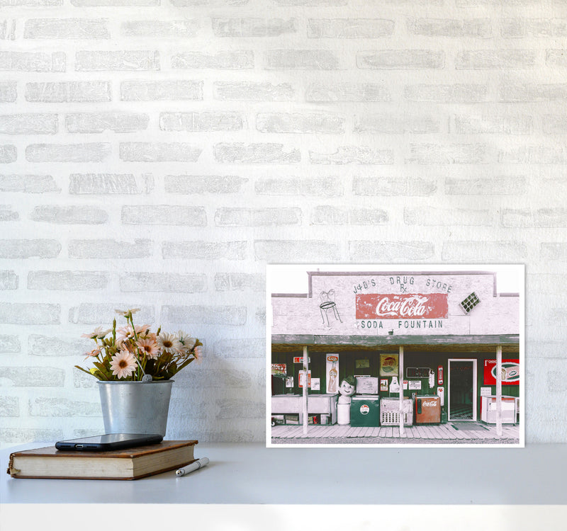 Coca Cola Shop Modern Print A3 Black Frame