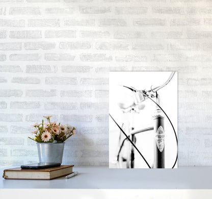 Retro Bike Frame Modern Print A3 Black Frame