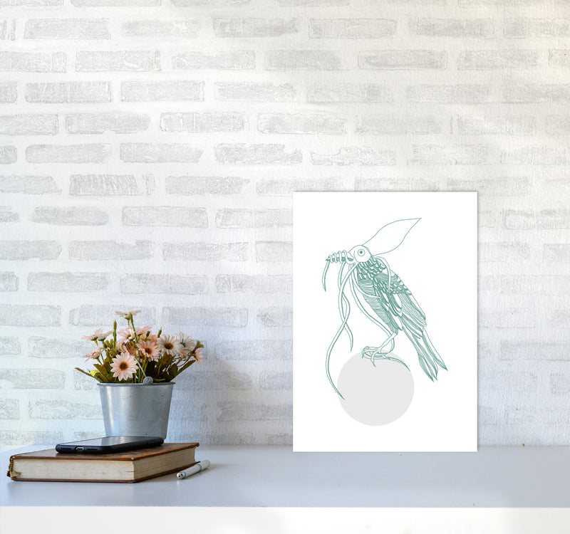 Marine Animals Bird Modern Print Animal Art Print A3 Black Frame