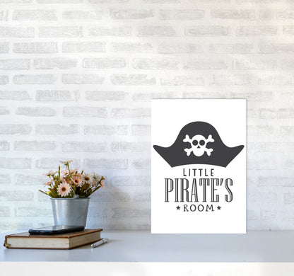 Little Pirates Room Framed Nursey Wall Art Print A3 Black Frame