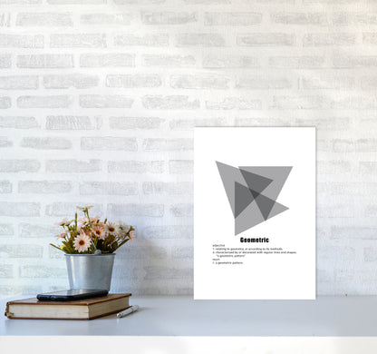 Geometric Meaning 5 Modern Print A3 Black Frame