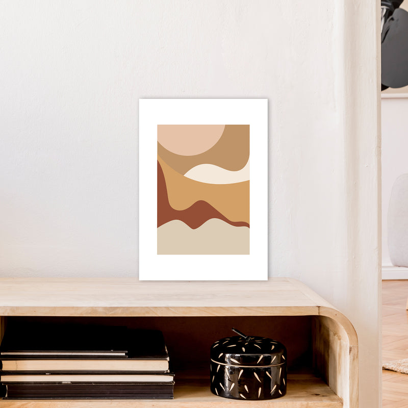 Mica Sand Dunes N25  Art Print by Pixy Paper A3 Black Frame