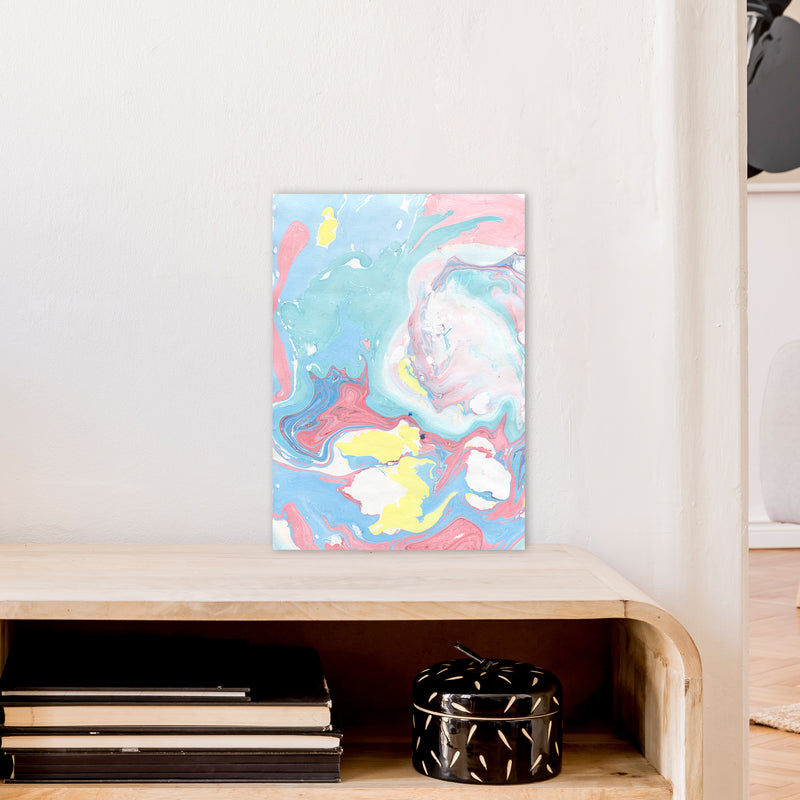 Liquid Mix Rainbow  Art Print by Pixy Paper A3 Black Frame