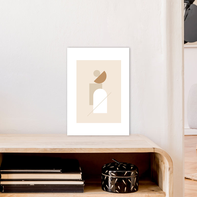 Mica Sand N21  Art Print by Pixy Paper A3 Black Frame