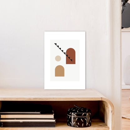 Mica Sand N14  Art Print by Pixy Paper A3 Black Frame