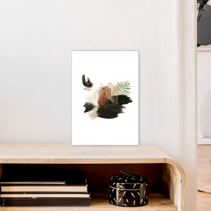 Exotic Abstract Shapes  Art Print by Pixy Paper A3 Black Frame