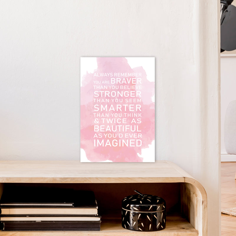 Smarter Than You Think Art Print by Pixy Paper A3 Black Frame