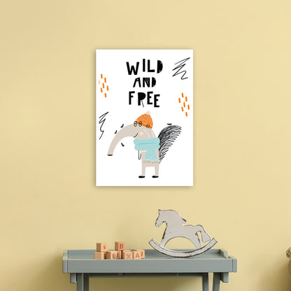 Wild And Free Animal Pop  Art Print by Pixy Paper A3 Black Frame