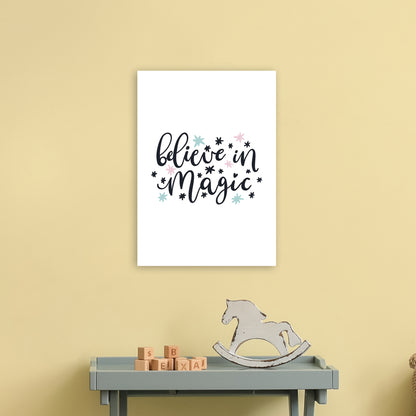 Believe In Magic  Art Print by Pixy Paper A3 Black Frame