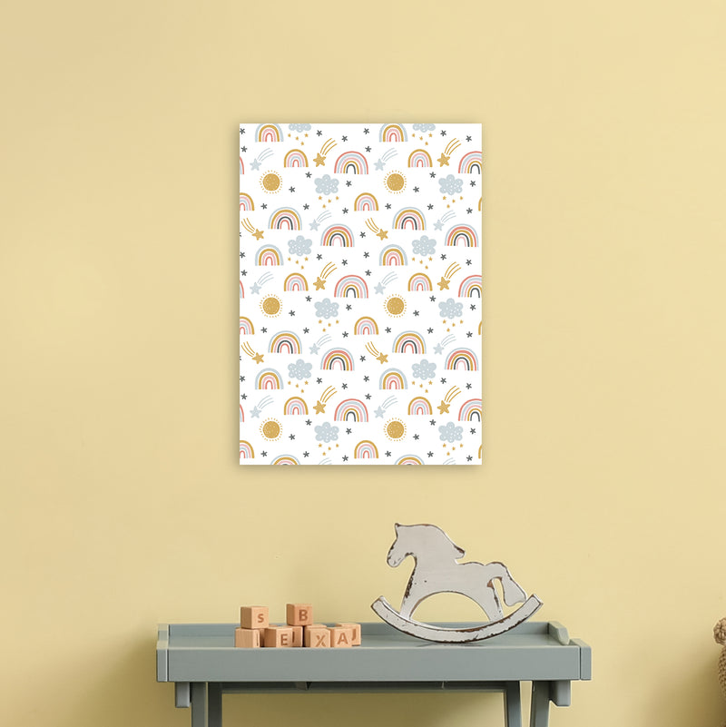 Rainbow Pattern  Art Print by Pixy Paper A3 Black Frame