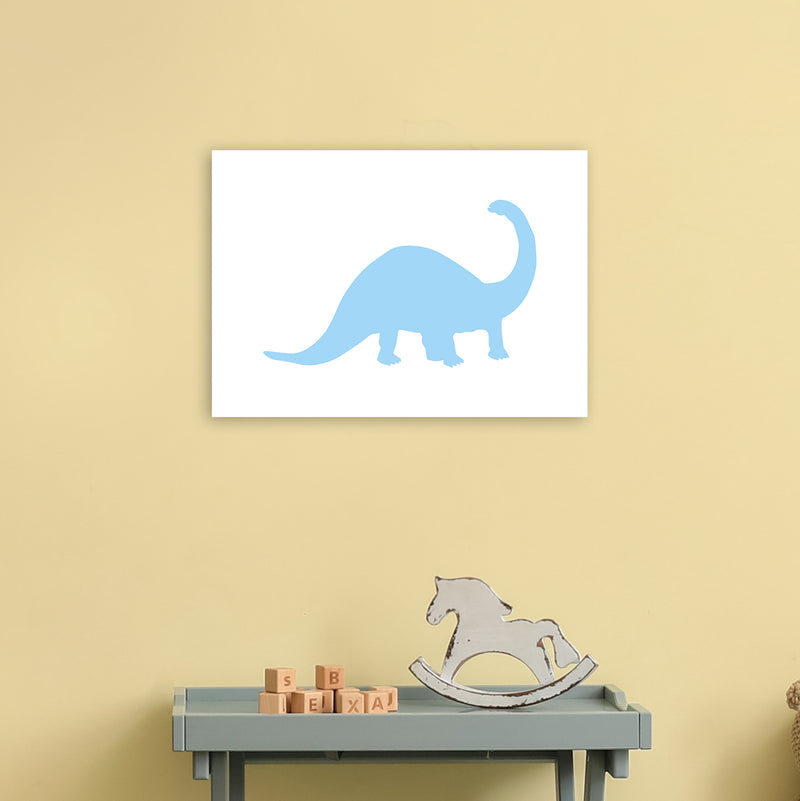Sauro Light Blue  Art Print by Pixy Paper A3 Black Frame