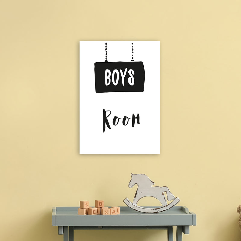 Boys Room Black  Art Print by Pixy Paper A3 Black Frame
