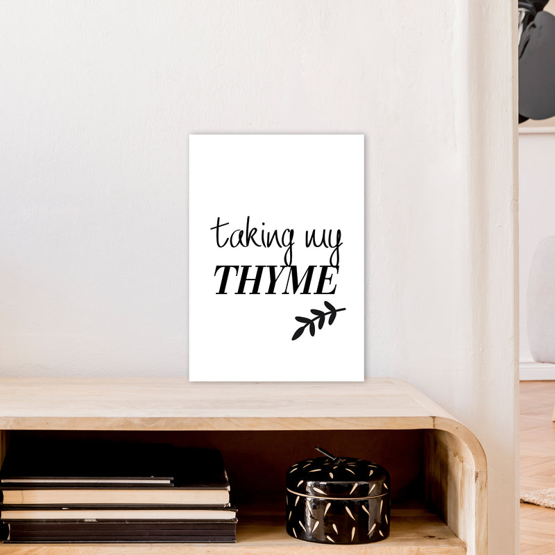Taking My Thyme  Art Print by Pixy Paper A3 Black Frame