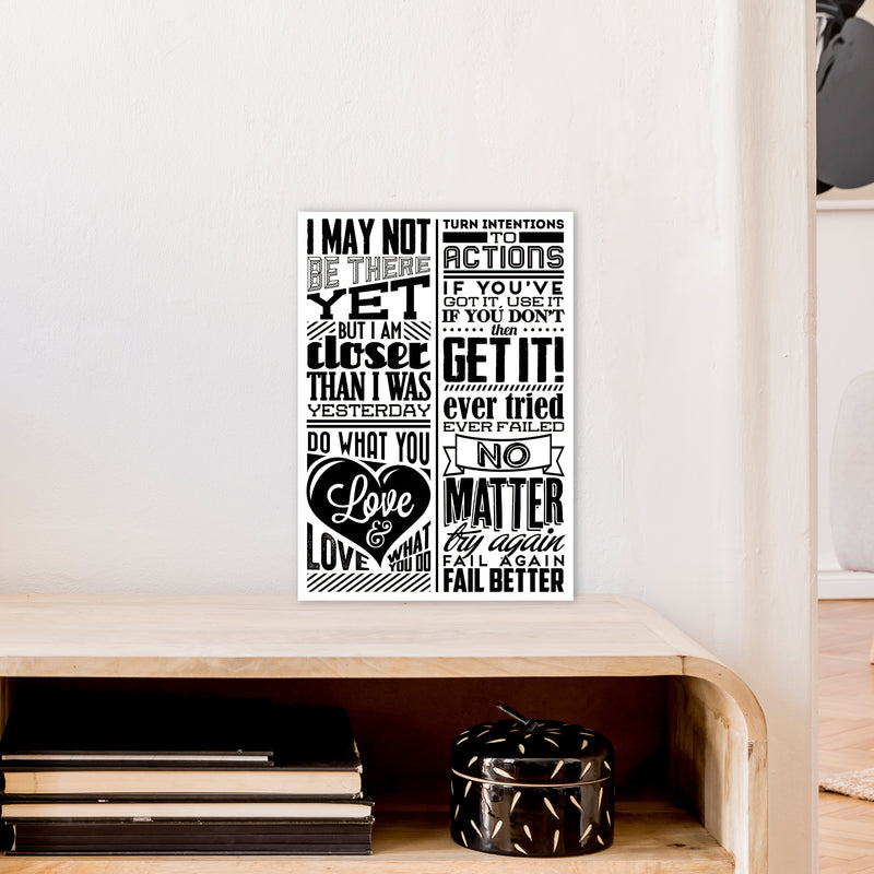 I May Not Be There Yet Vintage  Art Print by Pixy Paper A3 Black Frame