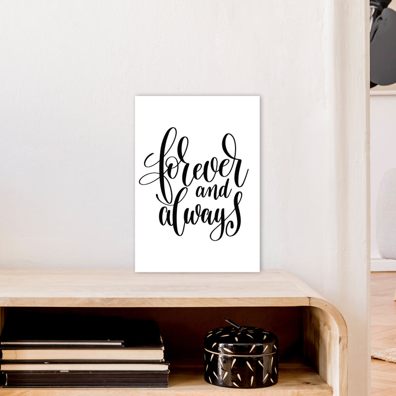 Forever And Always  Art Print by Pixy Paper A3 Black Frame