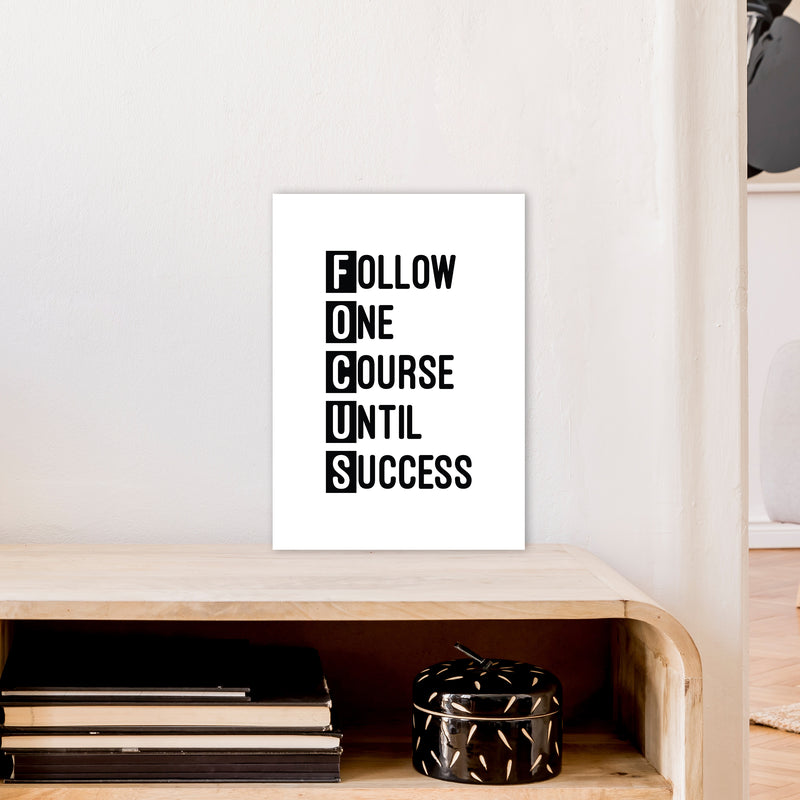 Focus Black  Art Print by Pixy Paper A3 Black Frame