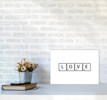 Love Letters  Art Print by Pixy Paper A3 Black Frame