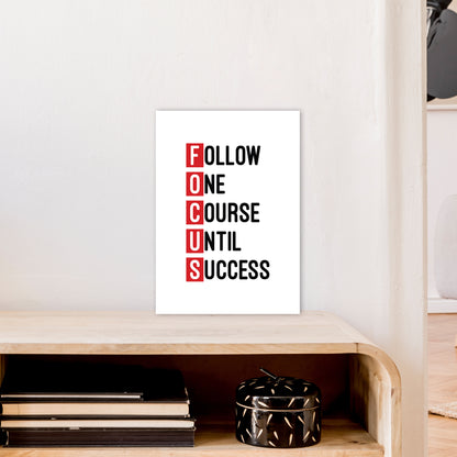 Focus Red  Art Print by Pixy Paper A3 Black Frame