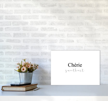 Cherie  Art Print by Pixy Paper A3 Black Frame