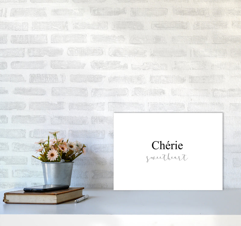 Cherie  Art Print by Pixy Paper A3 Black Frame