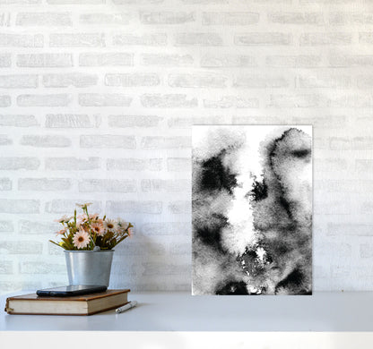 Majestic Monochrome Watercolour 10 Art Print by Pixy Paper A3 Black Frame